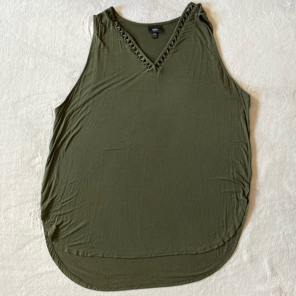 Mossimo army green tank top